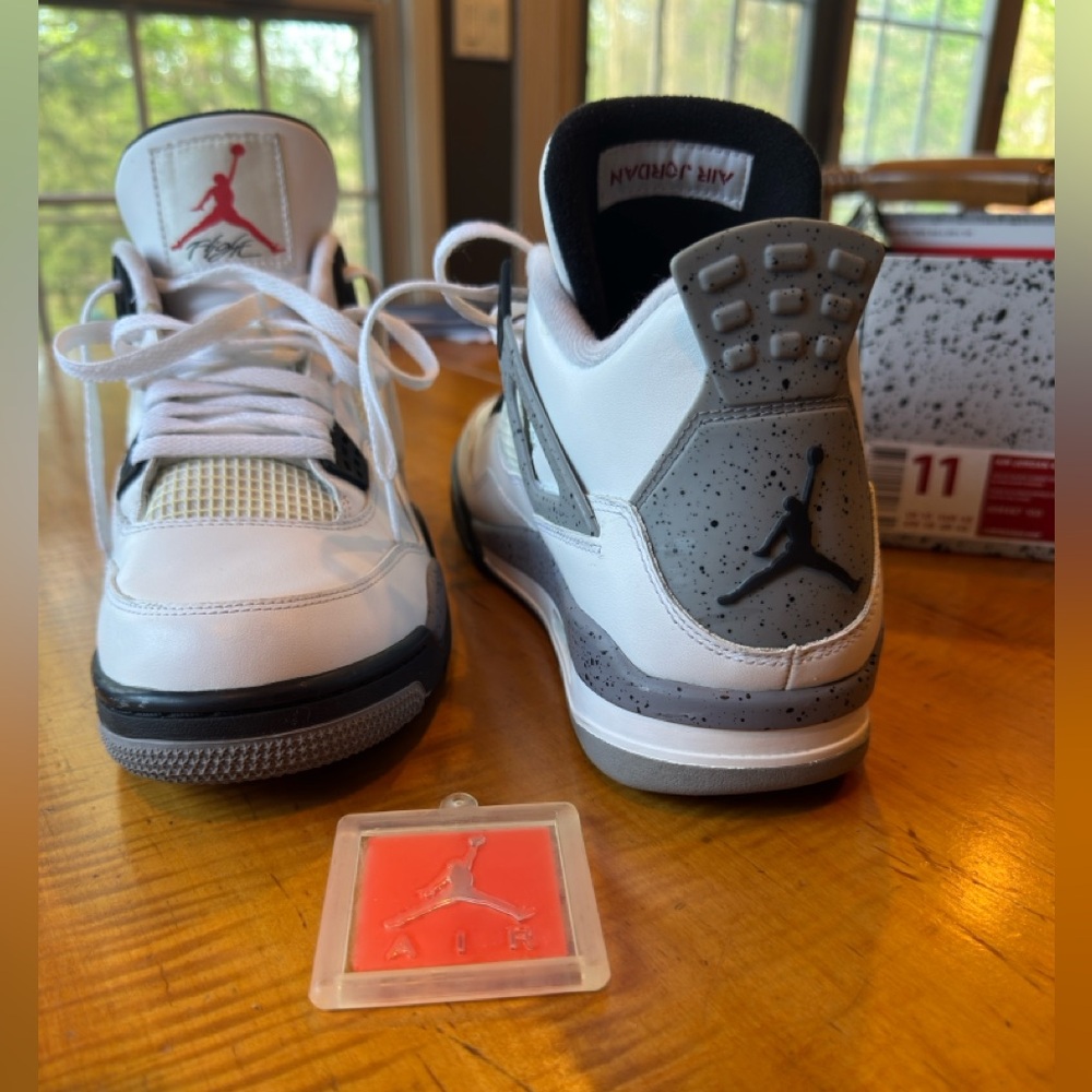 Air Jordan 4 Retro white/black-cement grey SZ11 308497-103